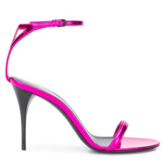NWT Saint Laurent Lexi Fushia sandals - Picture 4 of 15